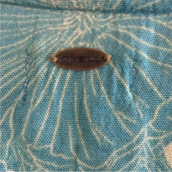 O’Neill Cambria Printed Long Sleeved Wrap Maxi Dress Size Large - Picture 4 of 4